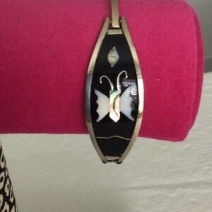 Woman’s Bracelet made in Mexico sliver and black color #10